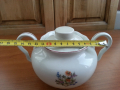 Стар български порцелан захарница, снимка 3