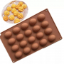 20 ореха орехчета орехи черупки силиконов молд форма шоколадови бонбони шоколад фондан и др, снимка 1 - Форми - 36188285