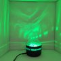 Usb Цветна Aurora Въртяща се магическа топка Сцена Ktv Хотел Лазерна лампа Прожекционна светлина , снимка 3