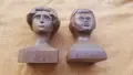 Дървен бюст женска глава 2 бр, снимка 2