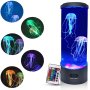 Настолна LED нощна лампа аквариум с медузи., снимка 1