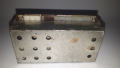 Стара електронна платка в метална кутия с дупки, снимка 3