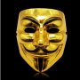 Златна маска V for Vendetta Gold