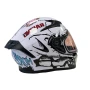 Каска за мотор, Шлем+ слюда, 4 размера, White, снимка 7