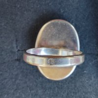 Сребърен пръстен с камъни "Swarovski" / проба 925 и печат Житен клас , снимка 7 - Пръстени - 29064168