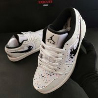 Nike Air Jordan 1 Low Paint Splash Colors Нови Оригинални Обувки Размер 40 Номер 25см Маратонки , снимка 3 - Маратонки - 41421498