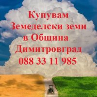 Купувам земеделски земи в община Димитровград, снимка 1 - Земеделска земя - 42279355