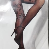 Erotic 20 Den фигурални силиконови чорапи 1/2 S/M , снимка 13 - Бельо - 42240713