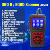 DonosHome AT500-1 OBD2 скенер Диагностичен четец на кодове за грешки на двигателя Индикатор за нивот, снимка 2 - Аксесоари и консумативи - 44698810