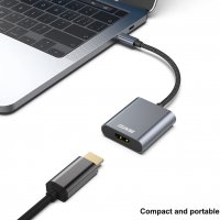 BENFEI USB C към 4К HDMI адаптер, Thunderbolt 3, алуминиев корпус, снимка 6 - Лаптоп аксесоари - 35664506