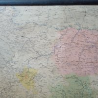 Стара  карта на НР България 1987 г., снимка 2 - Колекции - 40467429
