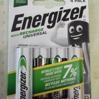 Комплект от 4 бр. акумулаторни батерии "Energizer AA" нови, снимка 1 - Други стоки за дома - 44327967