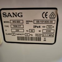Автоматична пералня SANG WS 600, снимка 8 - Перални - 41689451