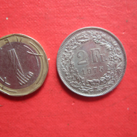 2 франка 1975 Швейцария монета , снимка 1 - Нумизматика и бонистика - 36194173