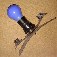 Свещник/нощна лампа от ковано желязо за две свещи , снимка 7 - Други - 34164020