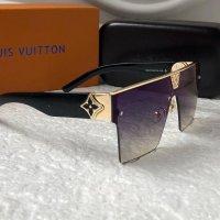 -22 % разпродажба Louis Vuitton 2023 висок клас дамски слънчеви очила маска Мъжки Унисекс, снимка 9 - Слънчеви и диоптрични очила - 38999588