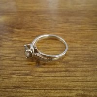 Сребърен пръстен с цирконий, снимка 2 - Пръстени - 39360269