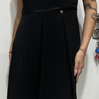 Черна, елегантна дамска рокля -размер L - KENSOL, снимка 1 - Рокли - 44511818
