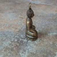 Месингова миниатюра на Буда , снимка 6 - Други - 42002063