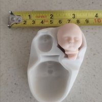 Лице лица глава мъж жена момче момиче бебе форма форми керамичен молд, снимка 2 - Форми - 35759276