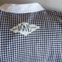 Дамска блуза тип сако с риза - черно и бяло Life adrenalin, снимка 7 - Ризи - 35742325