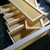 Рамки за пчелни кошери с монтирани восъчни основи, снимка 4 - За пчели - 44252856