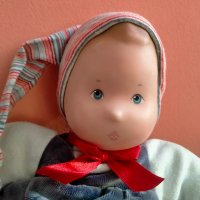 Винтидж плюшена кукла Gotz Germany 32 см, снимка 2 - Колекции - 40000848
