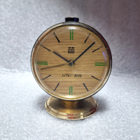 Стар, Рядък, Настолен механичен Часовник UNITRA, снимка 1 - Антикварни и старинни предмети - 44509043