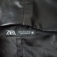 Zara EUR S късо кожено бюстие/топ, снимка 4 - Корсети, бюстиета, топове - 41534422