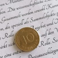 Монета - Германия - 10 пфенига | 1974г.; серия D, снимка 1 - Нумизматика и бонистика - 39110744