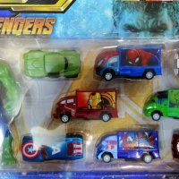 Детски комплект Марвел с 8 малки колички от серия Avengers, снимка 2 - Коли, камиони, мотори, писти - 38843618