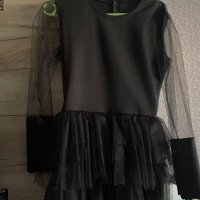 Черна дамска рокля , снимка 1 - Рокли - 41935245