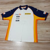Оригинална мъжка тениска с яка ING Renault F1 Team, снимка 2 - Тениски - 40125764