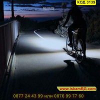 Фар за велосипед със сирена и акумулаторна батерия - КОД 3139, снимка 3 - Части за велосипеди - 44841049