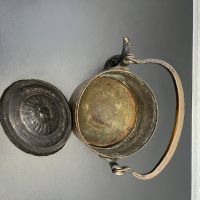 Османска медна кана / съд. №5135, снимка 8 - Антикварни и старинни предмети - 44512905