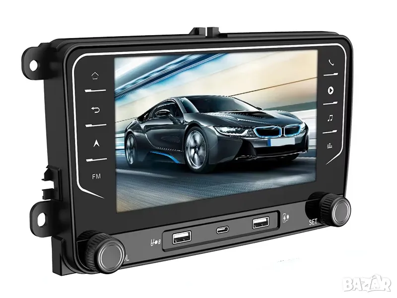 7” 2-DIN мултимедия за Volkswagen-SEAT-Skoda. Android 14, RDS, 64GB ROM, RAM 4GB DDR3 , снимка 1
