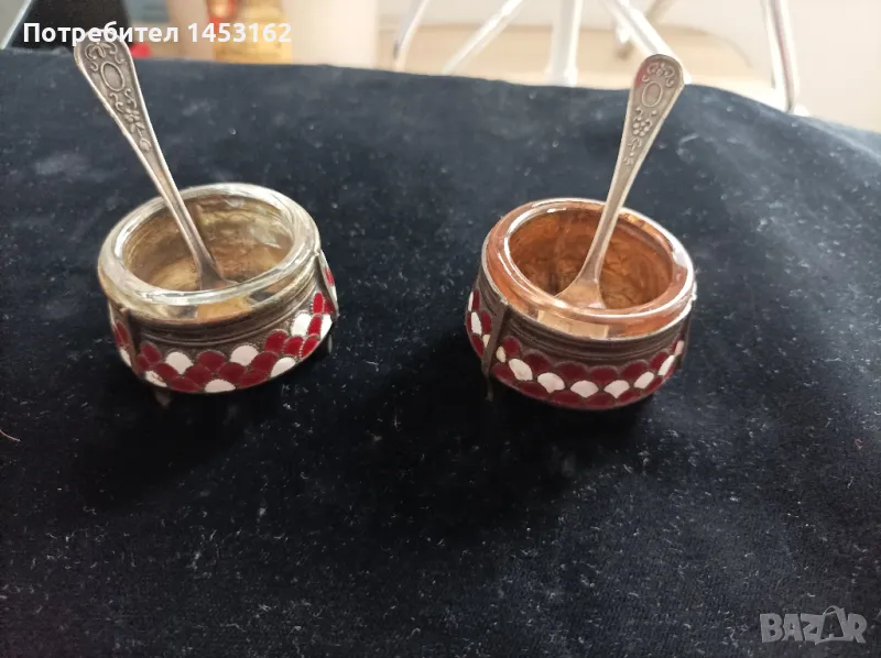 Старинни руски съдчета за хайвер, снимка 1