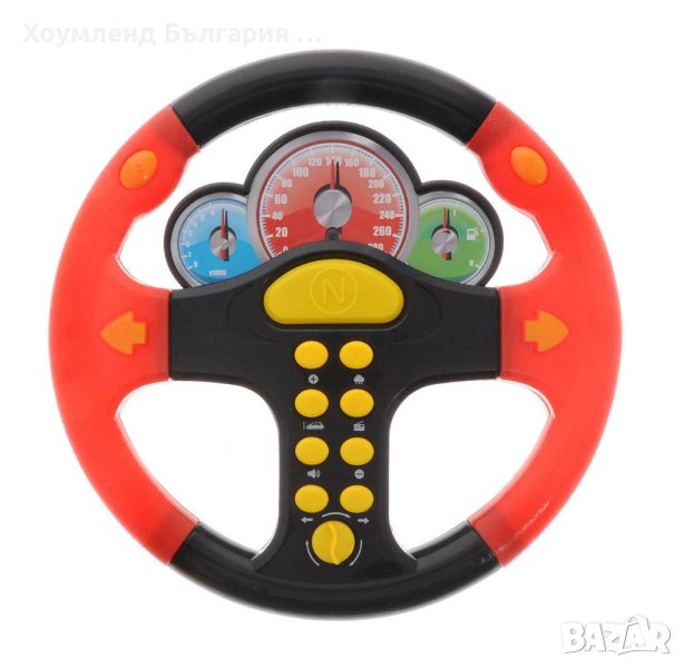 Детски волан за кола издава различни звуци на колата, скърцане, снимка 1