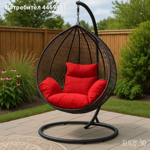Градинска висяща люлка тип гнездо,яйце–Промоция! , снимка 1
