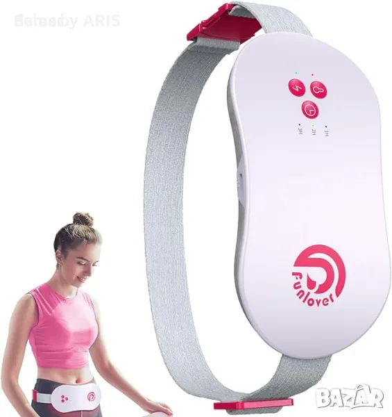 ComfortHeat: Преносим колан за облекчение на менструална болка, лилав, снимка 1