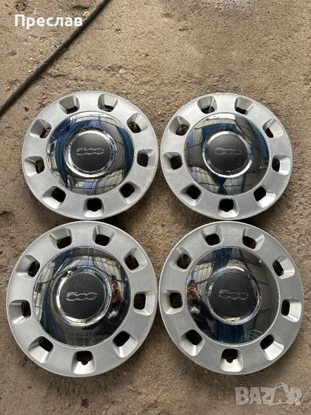 4 броя оригинални тасове за Fiat 500 14, снимка 1