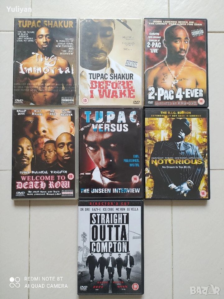 2Pac/Notorious Big Оригинални ДВДта 🔥, снимка 1
