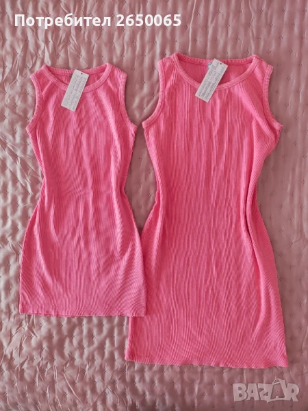 Комплект нови роклички за мама и дъщеря! 💯% памук!, снимка 1