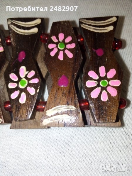 Стара дървена гривна, снимка 1