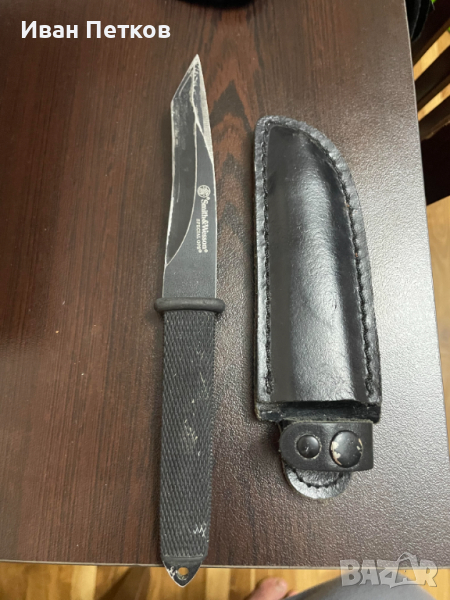 Нож SMITH & WESSON HRT SWHRT7T Фиксирано острие-черно, снимка 1