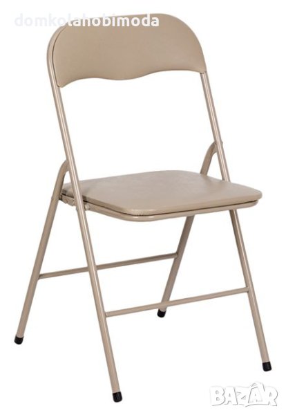 Сгъваем стол метален, 47x43,5x80см , до 100 килограма, снимка 1