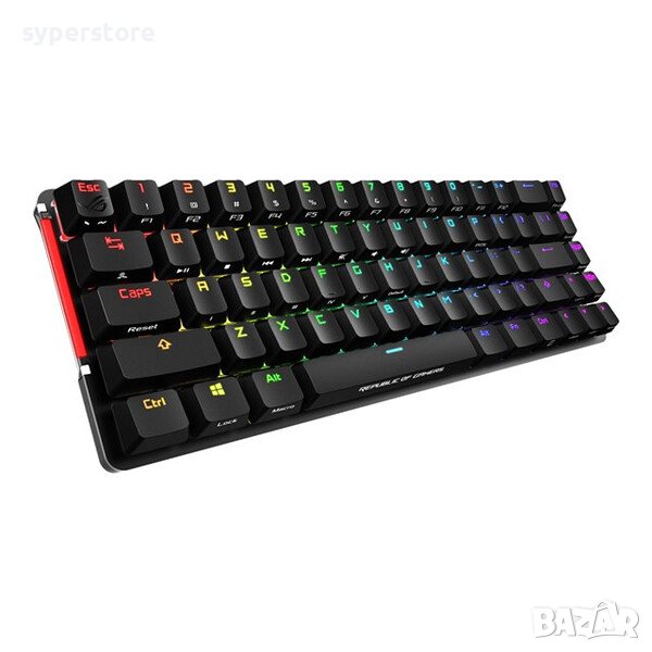 Клавиатура Геймърска Безжична и USB Asus M601 ROG Falchion Механична RGB Подсветка, снимка 1