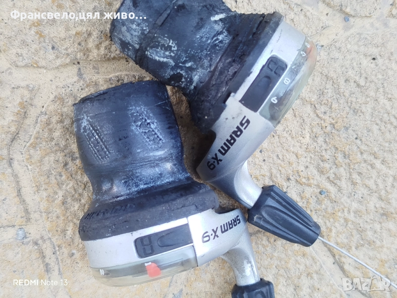 Команди 27 скорости за велосипед колело, гуми заминали sram , снимка 1