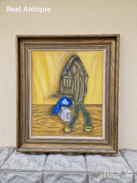 Прекрасна много добра авторска картина масло върху платно , снимка 1