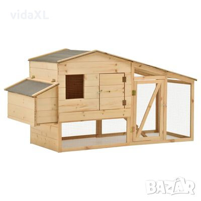 vidaXL Къща за пилета, чам масив, 178x67x92 см(SKU:170915, снимка 1